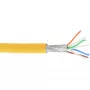 InLine Patchkabel S/FTP PiMF Cat.6A halogenfrei 500MHz gelb 100m