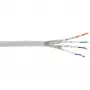 InLine Patchkabel S/FTP PiMF Cat.6A halogenfrei 500 MHz weiß 100 m