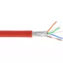 InLine Patchkabel S/FTP PiMF Cat.6A halogenfrei 500MHz rot 100m
