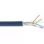 InLine Patchkabel S/FTP PiMF Cat.6A halogenfrei 500 MHz blau 100 m