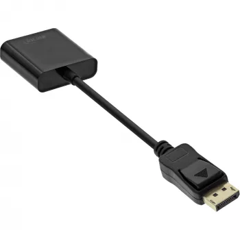 InLine Basic DisplayPort-Adapterkabel, DP-Stecker / VGA-Buchse schwarz 0,15 m