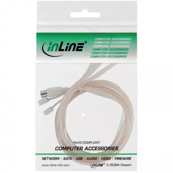 InLine Dipolantenne für FM IEC-Anschluss 75 Ohm 46230 InLine