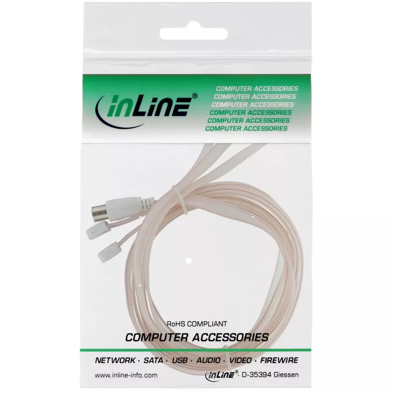 InLine Dipolantenne für FM IEC-Anschluss 75 Ohm 46230 InLine