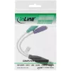 InLine USB-auf-PS/2-Konverter USB Typ A Stecker / 2x PS/2 Buchse