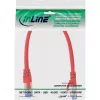 InLine Patchkabel S/FTP PiMF Cat.6A halogenfrei 500 MHz rot 0,25 m