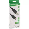 InLine USB 2.0 Kabel, USB-C Stecker / USB-B Stecker, schwarz, 0,5 m