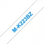 Beschriftungsband M Brother MK223BZ Blau auf Weiß 9 mm