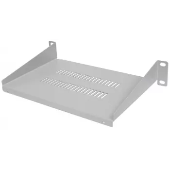Intellinet 10-Zoll-Auslegerregal, 1HE, Regaltiefe 150 mm, belüftet, max. 25 kg, Grau, drei Jahre Garantie