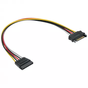 SATA-Stromverlängerungskabel Stecker/Buchse 1m InLine 29651C