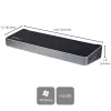 StarTech.com 4K USB-C Dock, Triple-UHD-4K-Monitor-Dockingstation, Mac & Windows, USB-C auf HDMI & DisplayPort, 60W Power Delivery, 5x USB 5Gbit/s Hub – TAA