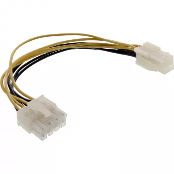 InLine Mainboard Stromadapter 12V ATX1.3 4pol Buchse / ATX2.0 8 Pin Stecker