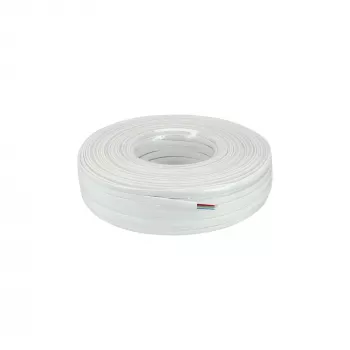InLine Modular Kabel 6-adriges Flachbandkabel weiß 100m Ring