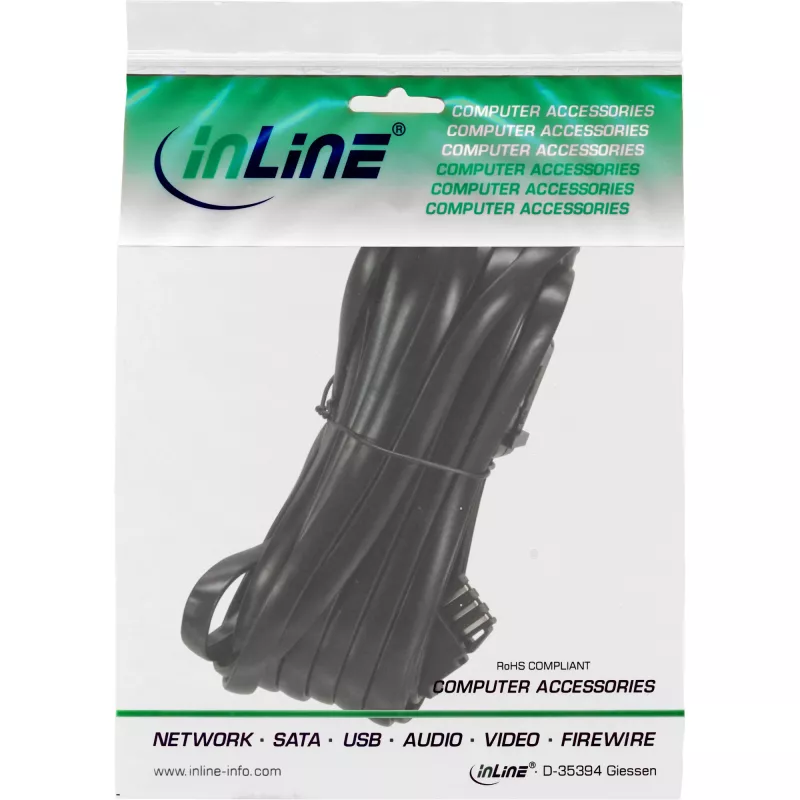 InLine TAE-N Telefonverlängerungskabel TAE-N Stecker/Buchse 3 m