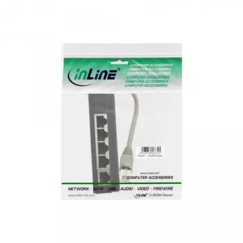 InLine ISDN-Splitter 5x RJ45-Buchse 15cm Kabel mit Abschlusswiderständen