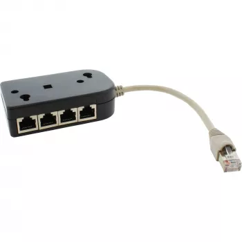 InLine ISDN Splitter 1 -> 8, 0,15 m, mit Widerständen