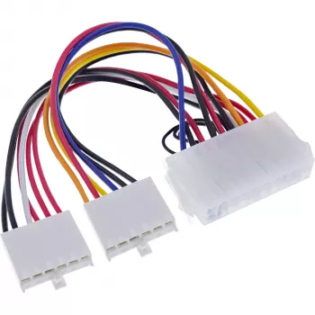 InLine ATX-Stromadapterkabel / Klassischer P8/P9-AT-Mainboard-Anschluss 0,20 m