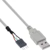 InLine USB 2.0 Adapterkabel USB Typ A Stecker / Pin-Header Stecker, 0,40 m