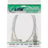 InLine USB 2.0 Kabel links abgewinkelt Typ A Stecker / B Stecker transparent 2m