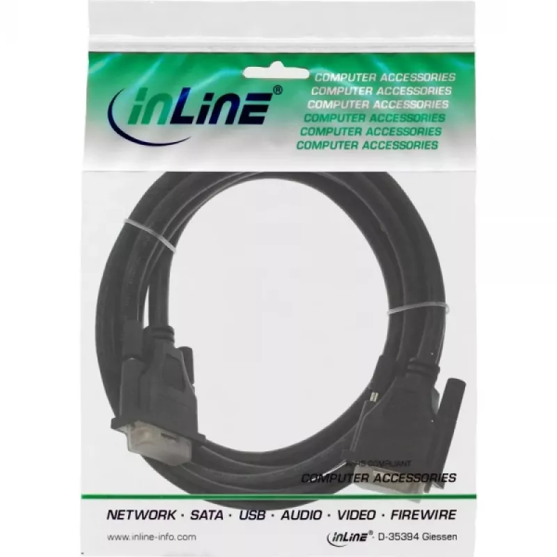 InLine DVI-D-Kabel, 24+1 Stecker/Stecker, Dual Link, 2 m