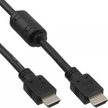 InLine HDMI-Kabel High Speed Stecker + Ferrit schwarz 5m