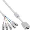 InLine VGA BNC Kabel 5x BNC / HD 15 Stecker 5m