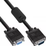 InLine S-VGA-Verlängerungskabel 15HD Stecker/Buchse schwarz 0,3m