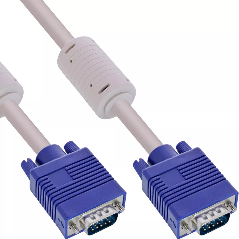 InLine S-VGA Kabel 15 HD grau Stecker / Stecker 3 m