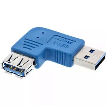 USB 3.0 Adapter Typ A Stecker / A Buchse links abgewinkelt 90° InLine 35300M