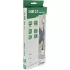 InLine Micro-USB 2.0 Spiralkabel, Typ A/Micro-B M/M, schwarz/Alu, flexibel 3 m