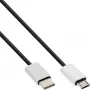 InLine USB 2.0 Kabel, USB-C Stecker / Micro-B Stecker, schwarz/alu, flexibel, 1,5 m
