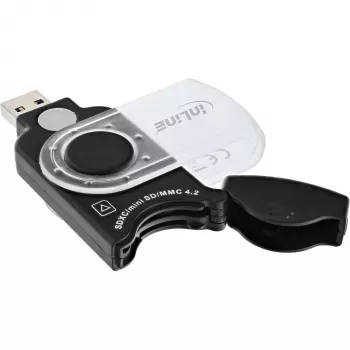 InLine Mobiler Kartenleser USB 3.0, für SD/SDHC/SDXC, microSD