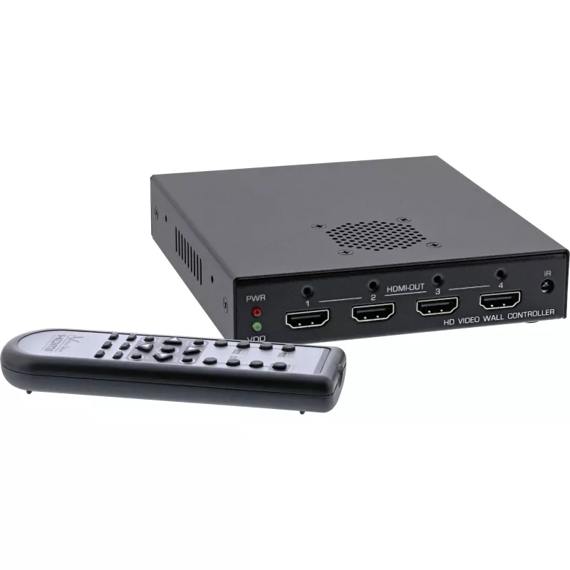 InLine HDMI Videowall-Controller 1 auf 4, Full-HD