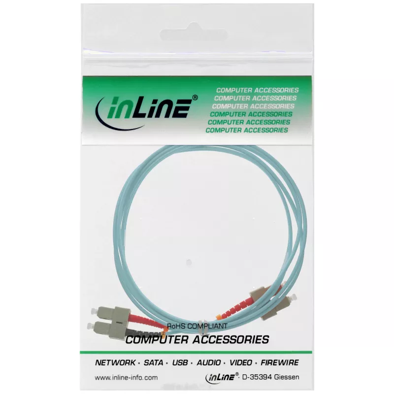InLine Glasfaser Duplex-Kabel SC/SC 50/125µm OM3 7,5m