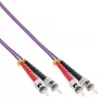 InLine Glasfaser-Duplexkabel ST/ST 50/125µm OM4 15m