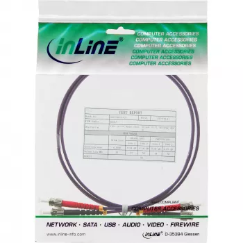 InLine Glasfaser-Duplexkabel ST/ST 50/125µm OM4 7,5m
