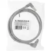 Netzwerkkabel InLine® S-76602U-0.9 abgewinkelter Stecker Cat.6 0,9m grau