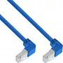 Netzwerkkabel InLine® S-76602BU-1.6 Winkliger Stecker S/FTP Cat.6 1,60 m Blau