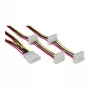 Internes Stromkabel InLine 29654A 1x 4pin Molex / 4x 4pin Molex 1m