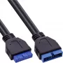 InLine USB 3.0 Verlängerung Interner Header Stecker/Buchse 33448I 0,35 m
