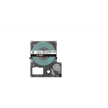 Label Tape Epson LK-4WBJ Schwarz Weiß Thermotransfer 1,2 cm