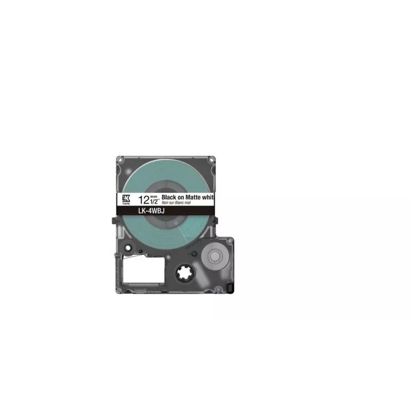 Label Tape Epson LK-4WBJ Schwarz Weiß Thermotransfer 1,2 cm