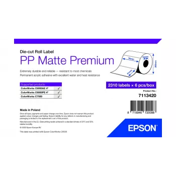 Epson 7113420 Druckeretikett Weiß Selbstklebendes Druckeretikett