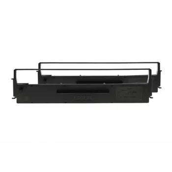 Epson SIDM Schwarz Farbbandkassette für LQ-350/300+/300+II, Doppelpack (C13S015646)