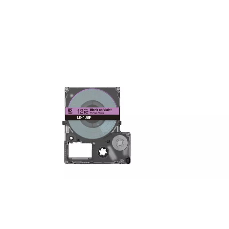 Etikettenband Epson LK-4UBP Schwarz Lila Thermodruck 1,2 cm