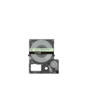 Label Tape Epson LK-4GAS Grau Hellgrün Thermotransfer 1,2 cm