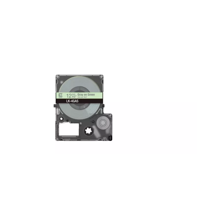 Label Tape Epson LK-4GAS Grau Hellgrün Thermotransfer 1,2 cm