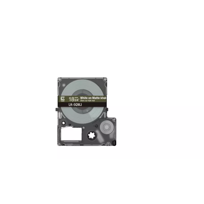 Etikettendrucker Epson LK-5QWJ Khaki Weiß Thermotransfer 1,8 cm