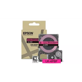 Label-Band Epson LK-4PBF Schwarz Pink Thermotransfer 1,2 cm