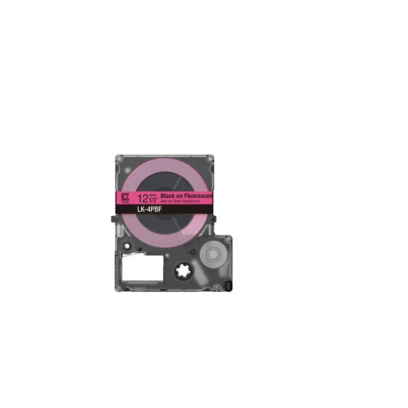 Label-Band Epson LK-4PBF Schwarz Pink Thermotransfer 1,2 cm