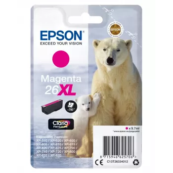 Epson Eisbär Einzelpack Magenta 26XL Claria Premium Tinte
